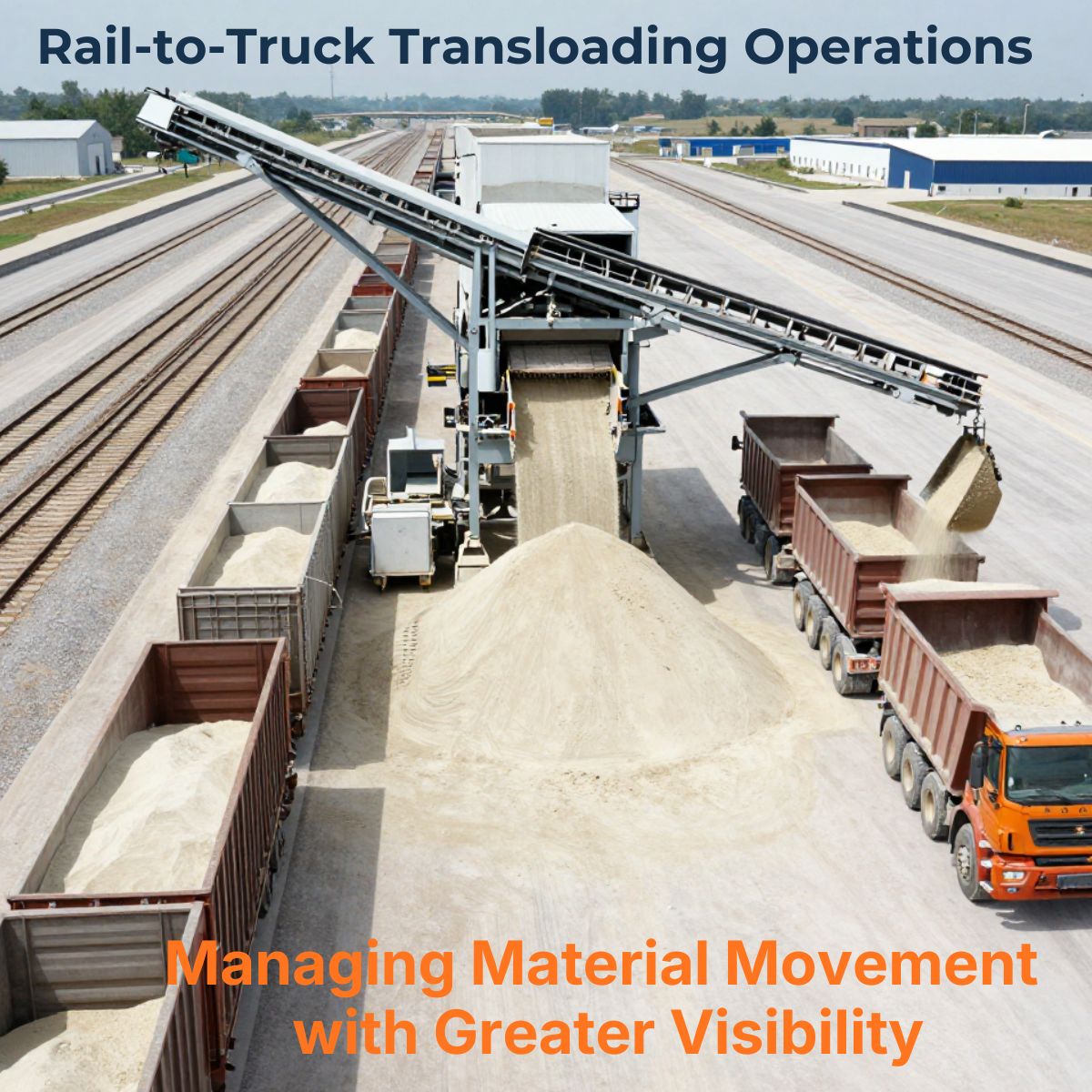 Rail to truck transloading operations