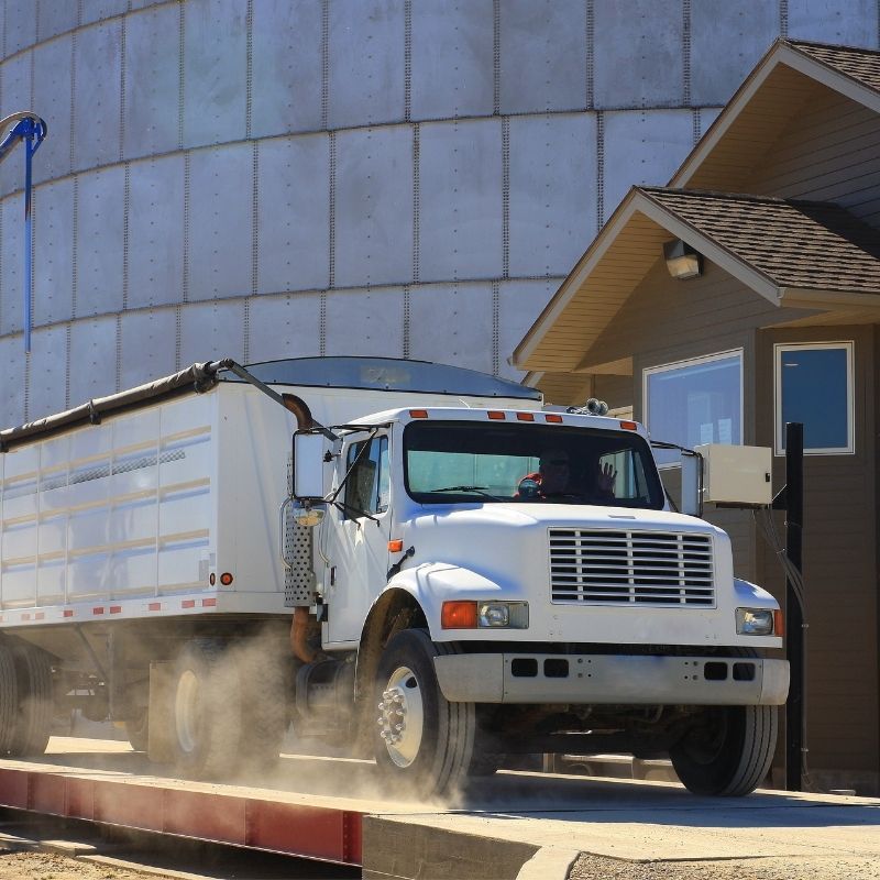 truck on scale