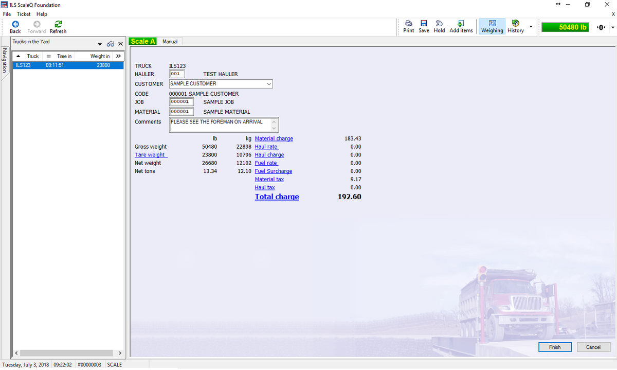 ScaleQ Foundation Truck Scale Software